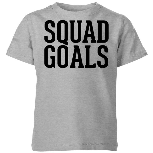 Squad Goals Kids' T-Shirt - Grey - 11-12 Jahre - Grau on Productcaster.