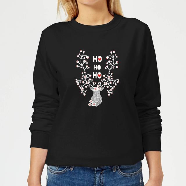 Ho Ho Ho Women's Sweatshirt - Black - M on Productcaster.