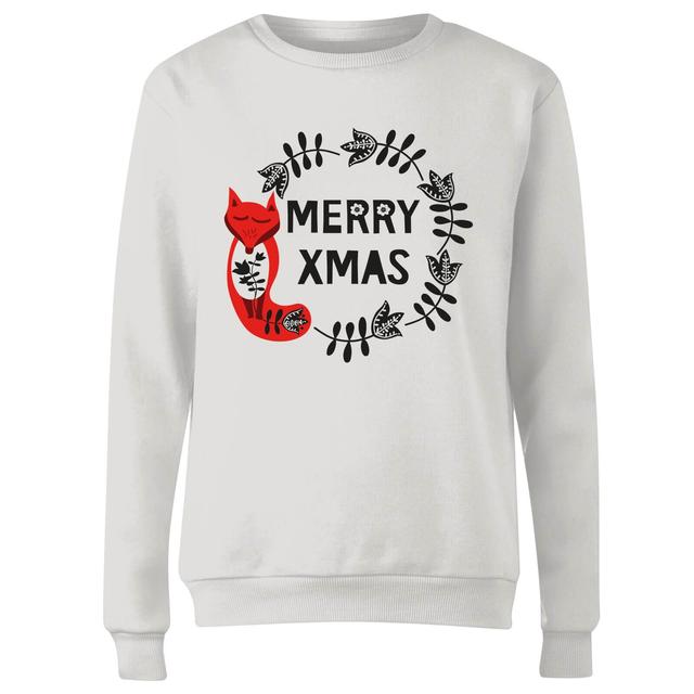 Merry Christmas Frauen Sweatshirt - Weiß - M - Weiß on Productcaster.