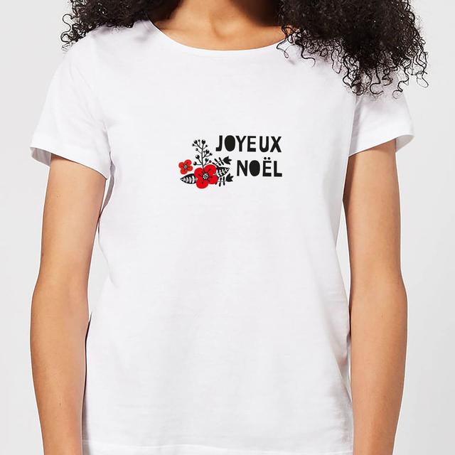 Joyeux Noel Women's T-Shirt - White - L - Weiß on Productcaster.