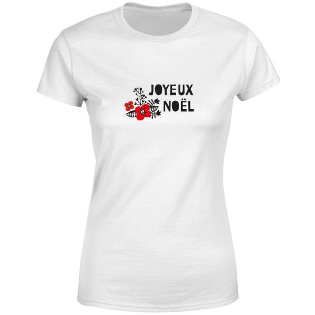 Joyeux Noel Women's T-Shirt - White - S - Weiß on Productcaster.