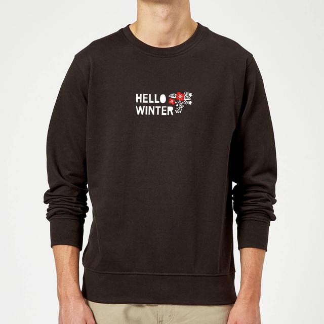 Hello Winter Sweatshirt - Black - L - Schwarz on Productcaster.