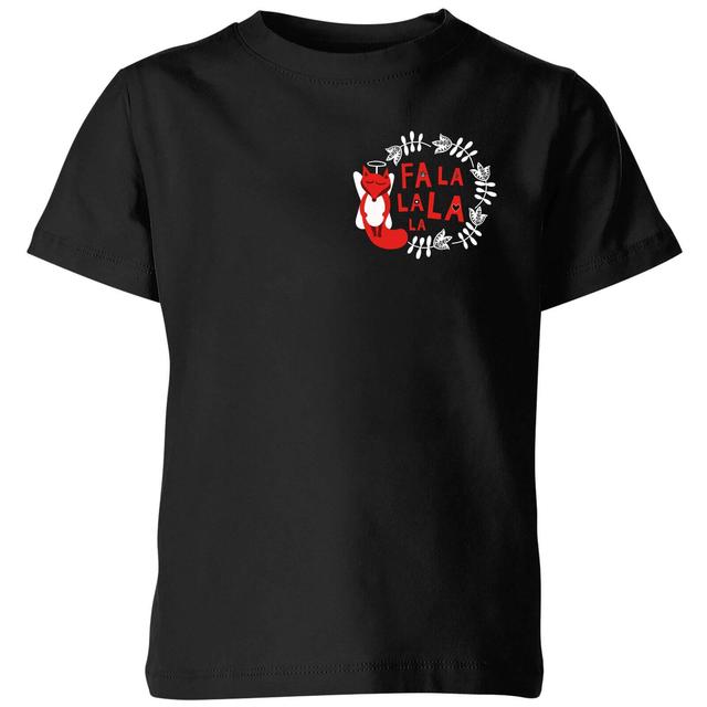 Fa La La La La Kids' T-Shirt - Black - 5-6 Jahre - Schwarz on Productcaster.