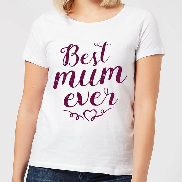 Best Mum Ever Women's T-Shirt - White - XXL on Productcaster.