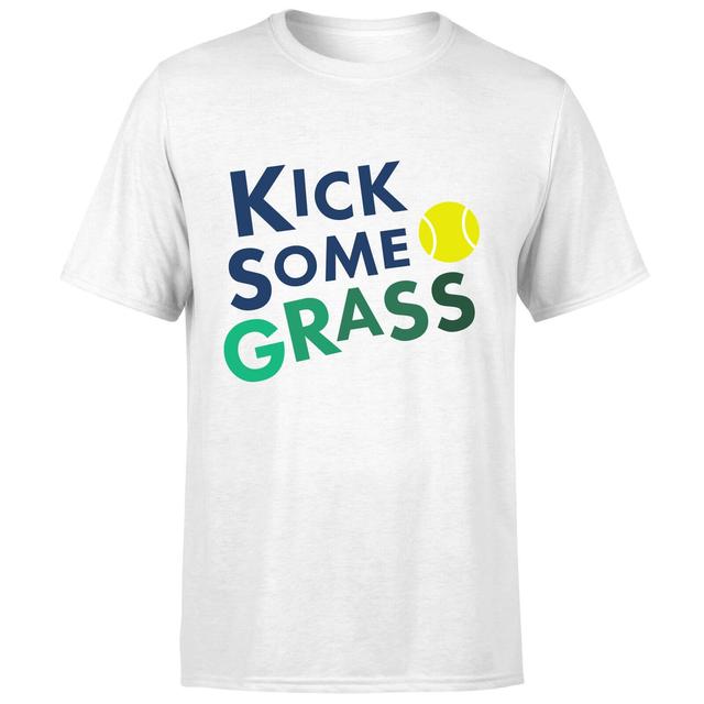 Kick Some Grass T-Shirt - White - M - Weiß on Productcaster.