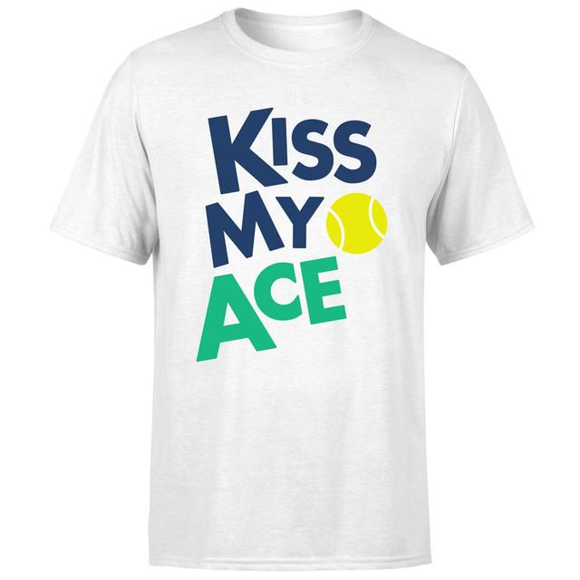 Kiss my Ace T-Shirt - White - S - Weiß on Productcaster.