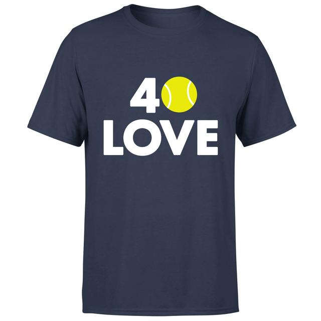 40 Love T-Shirt - Navy - XXL - Marineblau on Productcaster.