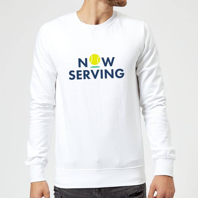 Now Serving Sweatshirt - White - L - Weiß on Productcaster.