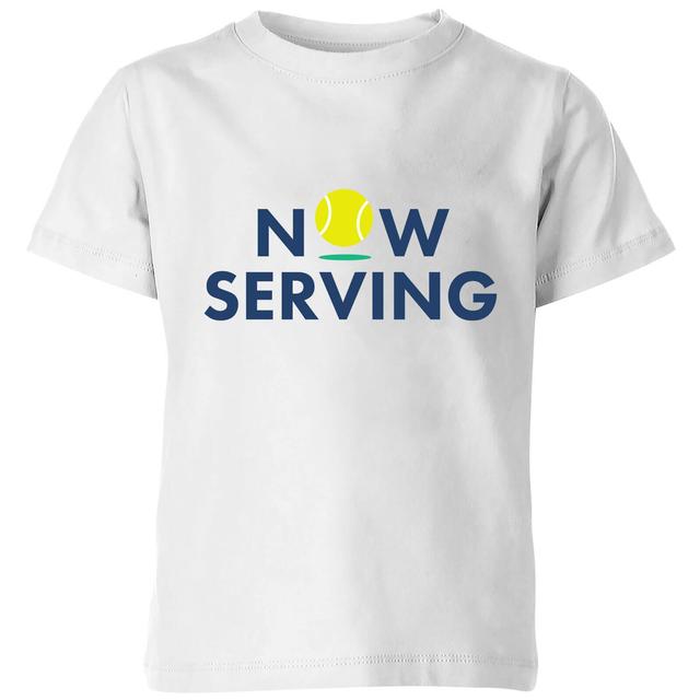 Now Serving Kids' T-Shirt - White - 3-4 Jahre - Weiß on Productcaster.