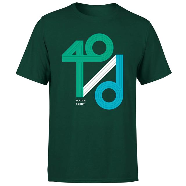 40 / d Match Point T-Shirt - Forest Green - XXL - Forest Green on Productcaster.