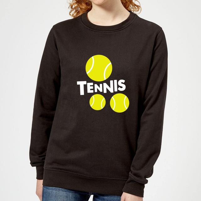 Tennis Balls Women's Sweatshirt - Black - S - Schwarz on Productcaster.