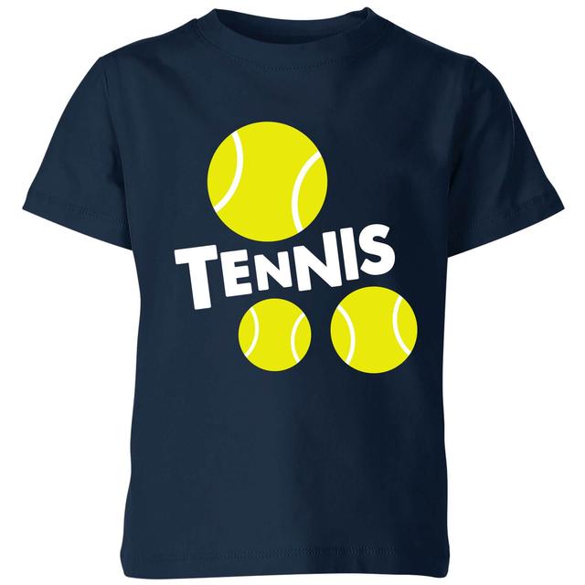 Tennis Balls Kids' T-Shirt - Navy - 7-8 Jahre - Marineblau on Productcaster.