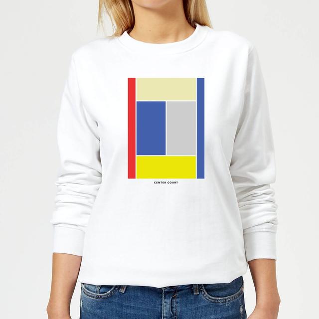 Center Court Women's Sweatshirt - White - XL - White on Productcaster.