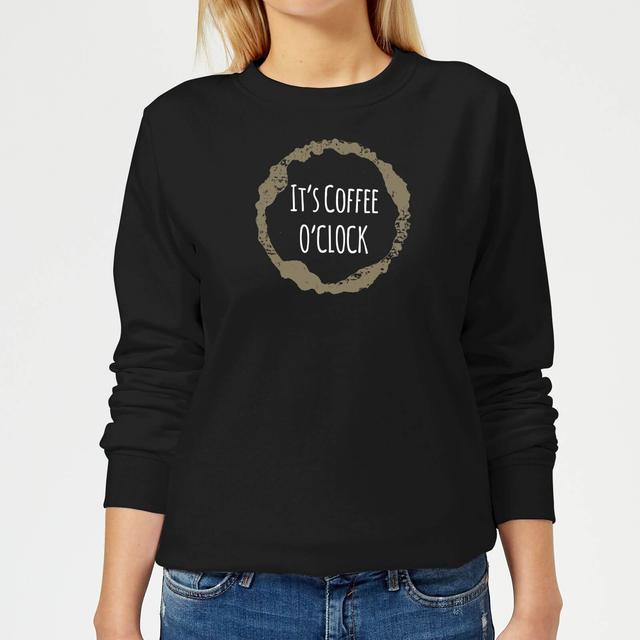 It's Coffee O'Clock Women's Sweatshirt - Black - M - Schwarz on Productcaster.