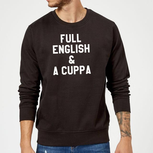 Full English and a Cuppa Sweatshirt - Black - XL - Schwarz on Productcaster.