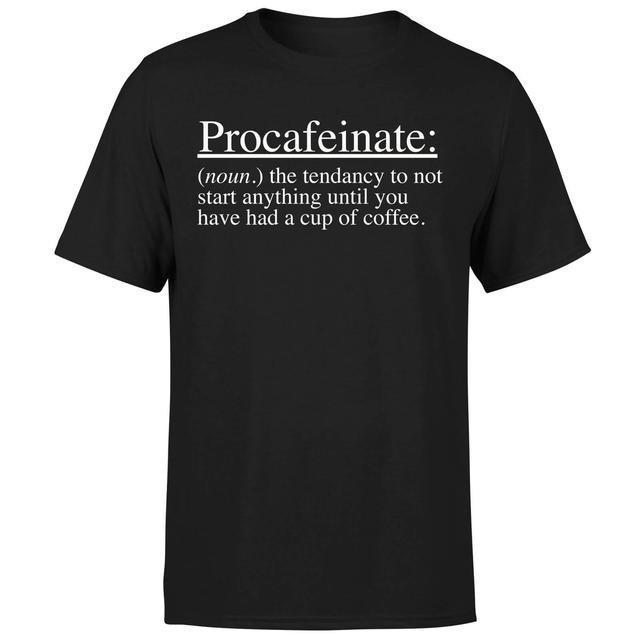 Procafeinate T-Shirt - Black - M - Schwarz on Productcaster.