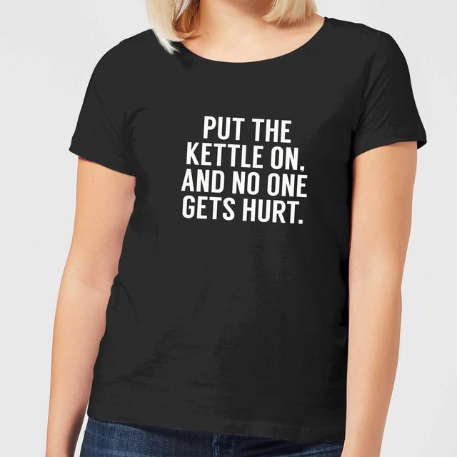 Put the Kettle on and No One Gets Hurt Women's T-Shirt - Black - 3XL - Black on Productcaster.