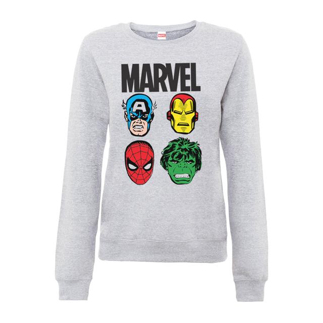 Sweat Homme Personnages Principaux Femme - Marvel Comics - Gris - XL - Gris on Productcaster.