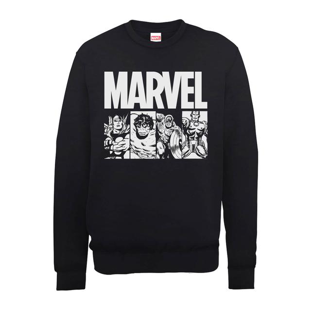 Marvel Comics Action Tiles Männer Sweatshirt - Schwarz - XL on Productcaster.