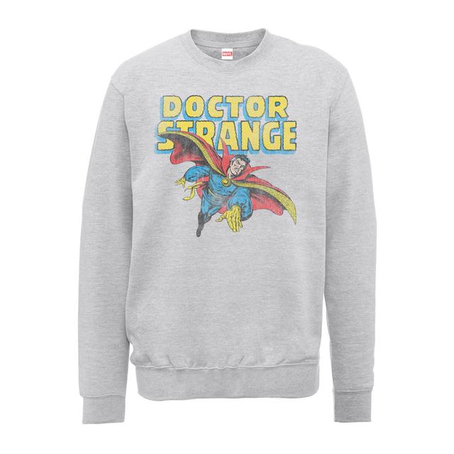 Marvel Doctor Strange Flying Männer Sweatshirt - Grau - L on Productcaster.