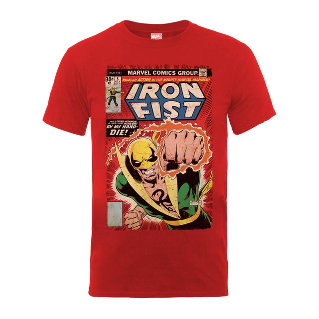 Camiseta Marvel Comics Iron Fist "Die By My Hand" - Hombre - Rojo - L on Productcaster.