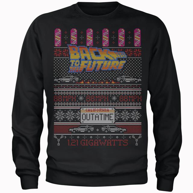 Sudadera Navidad "Back To The Future OUTATIME" - Hombre - Negro - XL on Productcaster.