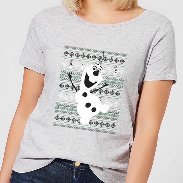 Disney Frozen Olaf Dancing Women's Grey T-Shirt - M on Productcaster.