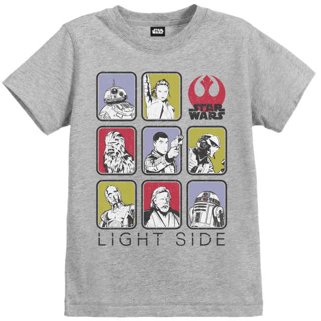 Star Wars: The Last Jedi Light Side Kinder T-shirt - Grijs - 11 - 12 Years on Productcaster.