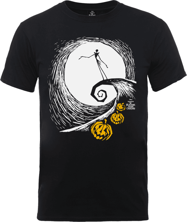 The Nightmare Before Christmas Jack Skellington Pumpkin King T-shirt - Zwart - XXL on Productcaster.