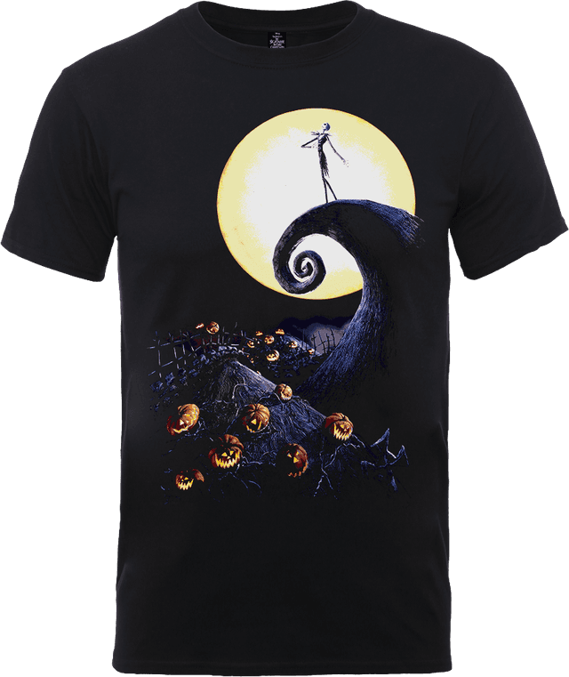 The Nightmare Before Christmas Jack Skellington Pumpkin King Colour Schwarz T-Shirt - M on Productcaster.