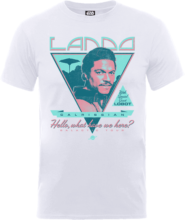 Star Wars Lando Rock Poster T-Shirt - Weiß - XL on Productcaster.