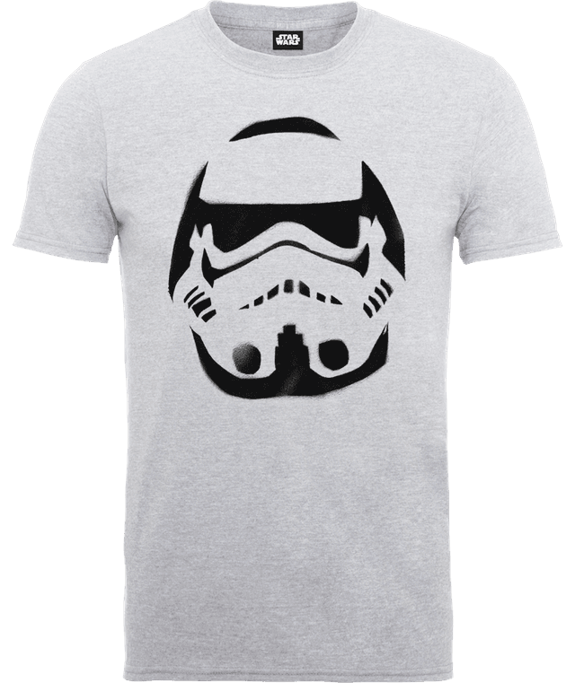 Star Wars Paint Spray Stormtrooper T-Shirt - Grau - M on Productcaster.