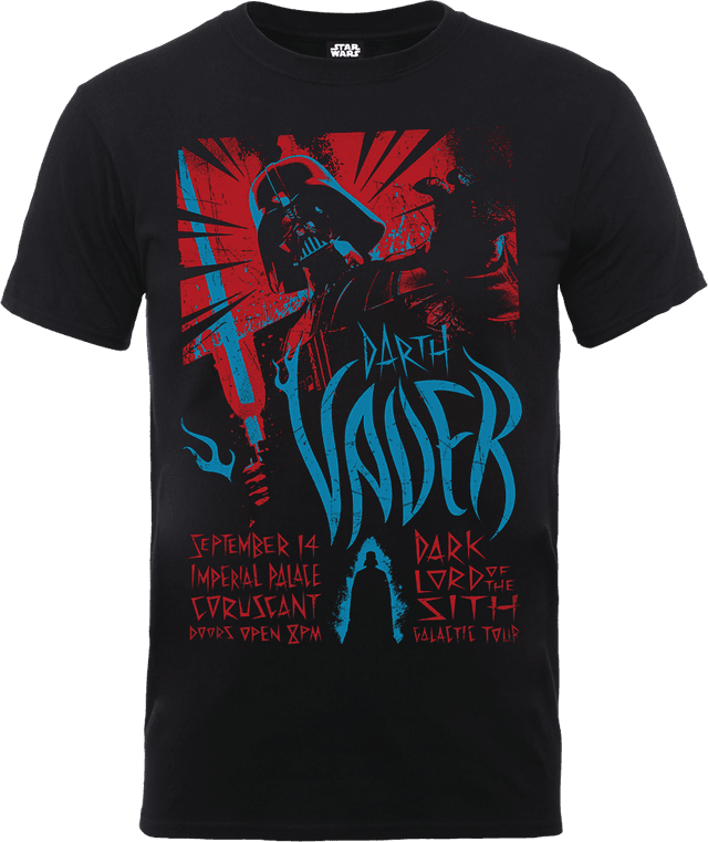 Star Wars Darth Vader Rock Poster T-Shirt - Schwarz - M on Productcaster.