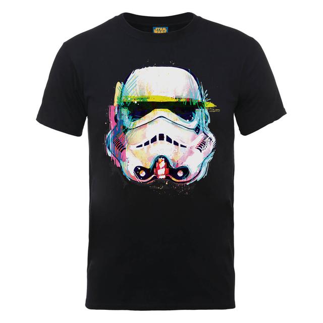 Star Wars Stormtrooper Paintbrush Art T-Shirt - Black - XL on Productcaster.