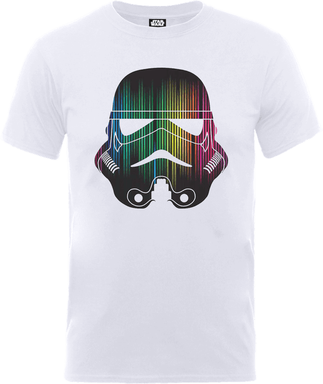 Star Wars Vertical Lights Stormtrooper T-Shirt - White - S on Productcaster.