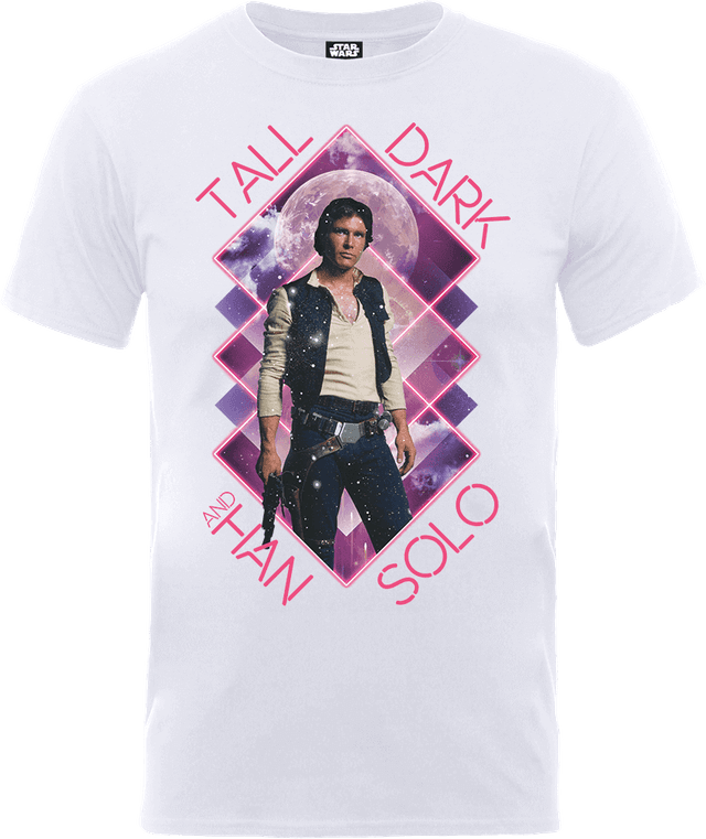 Star Wars Han Solo Tall Dark T-Shirt - White - XL on Productcaster.