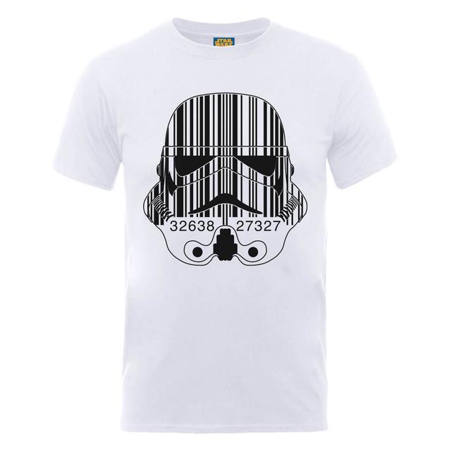 Star Wars Stormtrooper Barcode T-Shirt - Weiß - L on Productcaster.