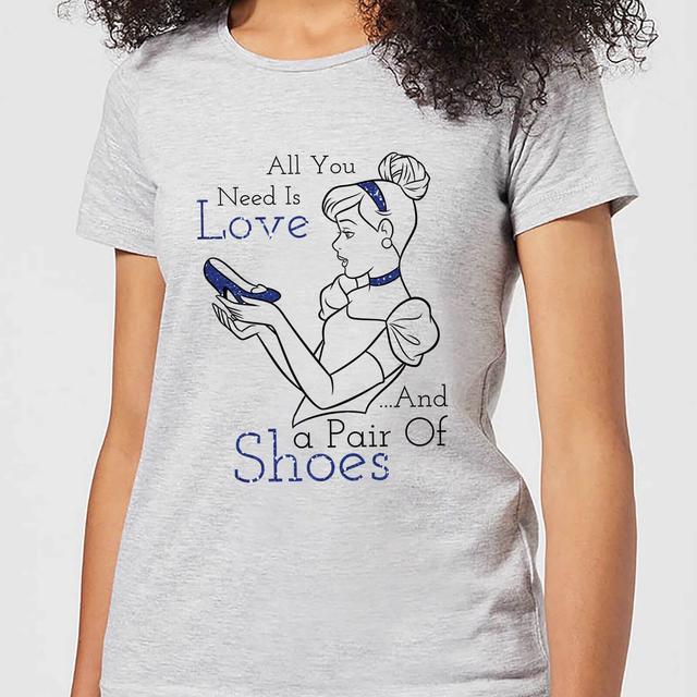 Camiseta Disney Cenicienta All You Need Is Love And... - Mujer - Gris - XL on Productcaster.