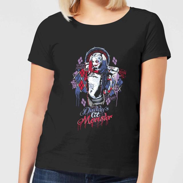 DC Comics Suicide Squad Daddys Lil Monster Women's T-Shirt - Black - XXL on Productcaster.