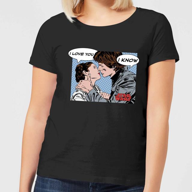 Camiseta Star Wars "Leia y Han Solo Love" - Mujer - Negro - M on Productcaster.