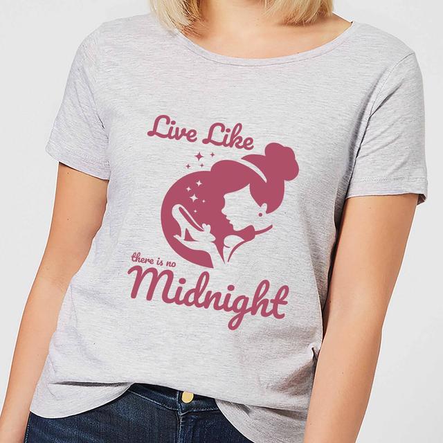 Camiseta Disney Cenicienta Live Like There Is No Midnight - Mujer - Gris - 5XL on Productcaster.