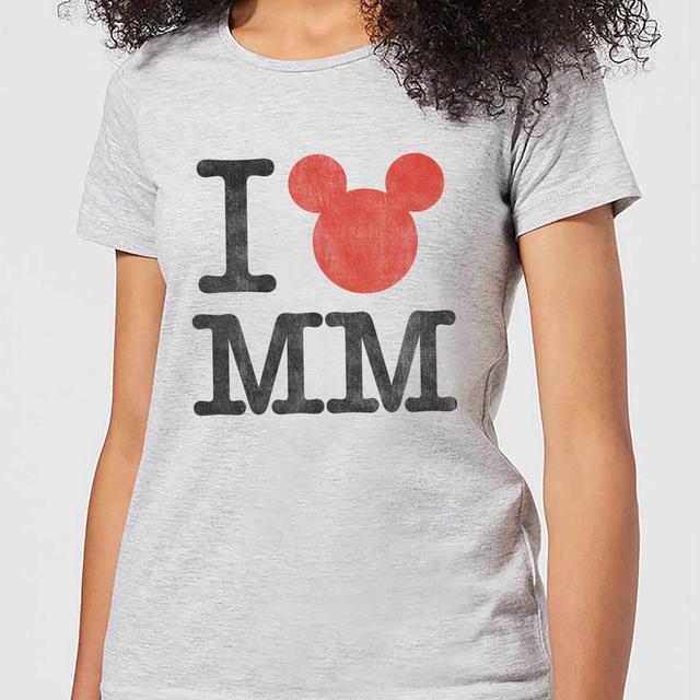 Disney Mickey Mouse I Heart MM Frauen T-Shirt - Grau - S - Grau on Productcaster.