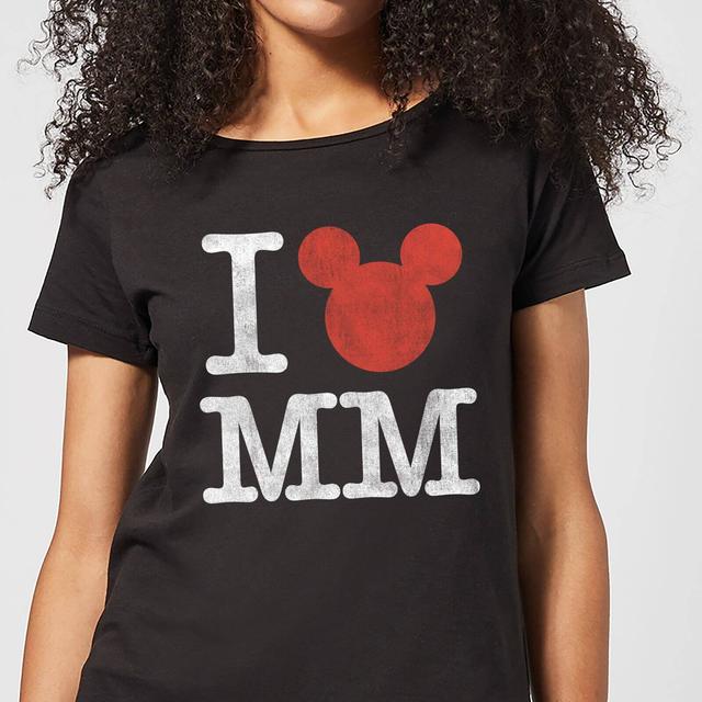 Camiseta Disney Mickey Mouse I Love MM - Mujer - Negro - XXL on Productcaster.