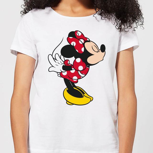 Camiseta Disney Mickey Mouse Minnie Beso - Mujer - Blanco - M on Productcaster.