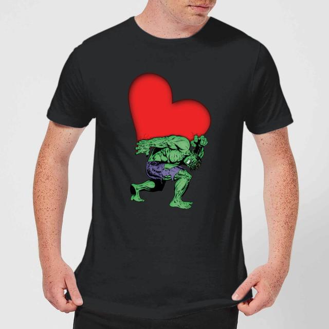 Marvel Comics Hulk Heart T-Shirt - Schwarz - S on Productcaster.