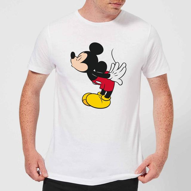 Disney Mickey Mouse Mickey Split Kiss T-Shirt - White - M on Productcaster.