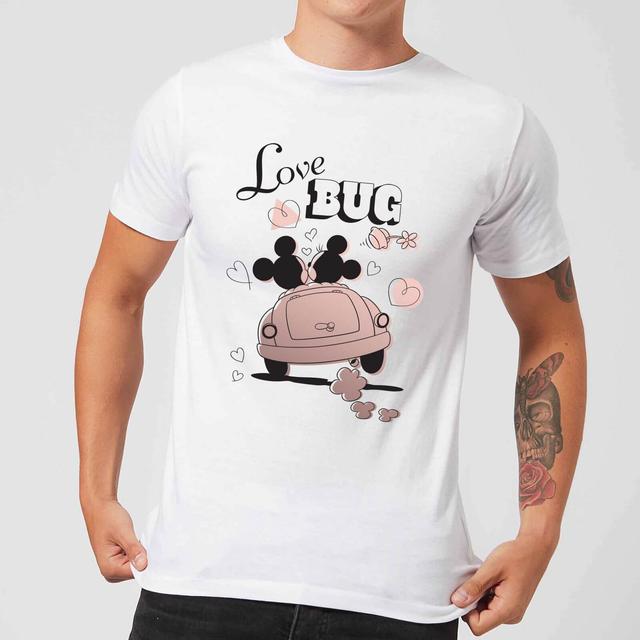 Camiseta Disney Mickey Mouse Love Bug - Hombre - Blanco - S - Blanco on Productcaster.