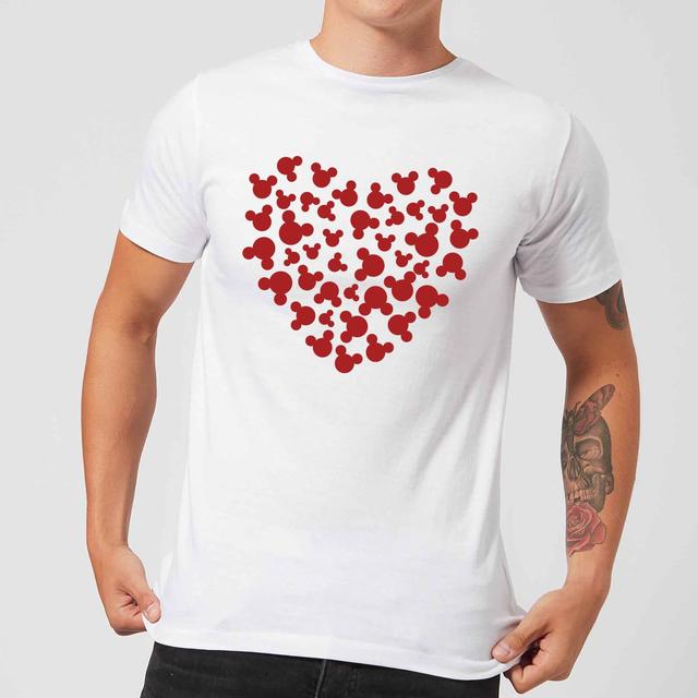 Disney Mickey Mouse Heart Silhouette T-Shirt - Weiß - 5XL - Weiß on Productcaster.