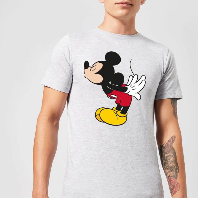 Disney Mickey Mouse Mickey Split Kiss T-Shirt - Grey - S on Productcaster.