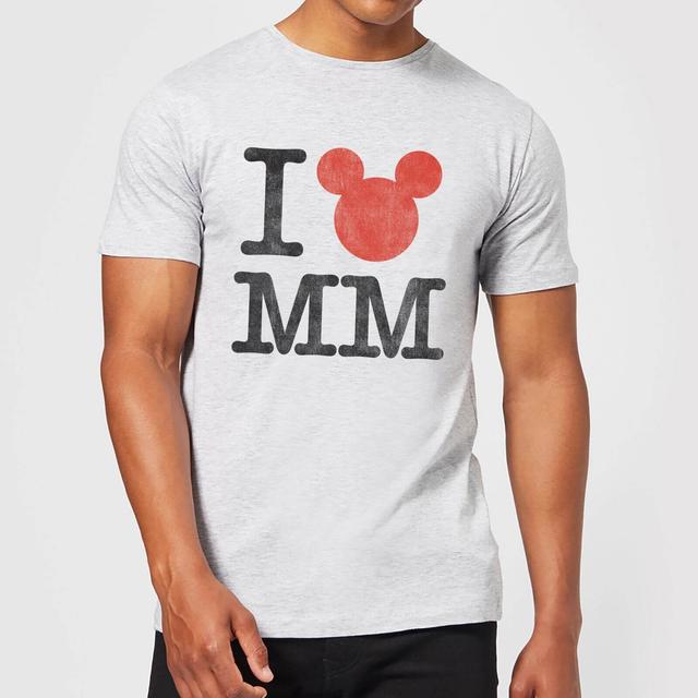 Disney Mickey Mouse I Heart MM T-Shirt - Grau - S - Grey on Productcaster.